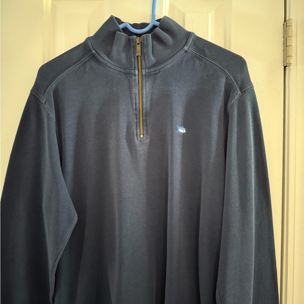 Southern Tide Men's Zip-Up Sweater - Dark Gray